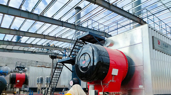 方快60吨分体整装式水管锅炉正式运行投产