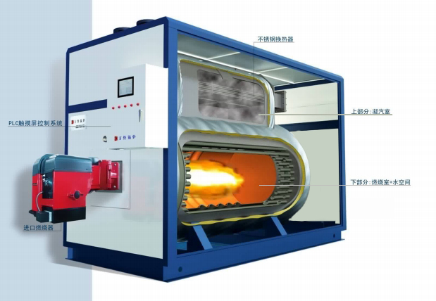 方快燃油气真空锅炉内部