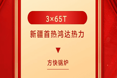 五家渠首热鸿达热力有限公司签约方快锅炉3台65吨真空锅炉