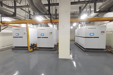 浙江大学医学院附属第一医院宿州分院使用方快锅炉3台2800kw燃气真空热水锅炉案例