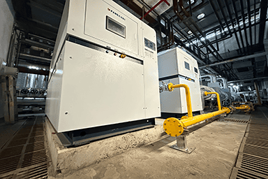 上海辰工实业有限公司使用方快锅炉2台1400KW低氮冷凝燃气真空热水锅炉案例